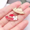 Accesorios de Joyería Vintage DIY Transfronterizos, Dijes Estampados Esmaltados para Bolsos, Pendientes Creativos, Collares, Colgantes para Llaves