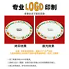Vajilla para Restaurante de Té Estilo Hong Kong, Platos de Melamina, Platos Comerciales Imitación Porcelana, Platos de Plástico Estilo Hong Kong con Impresión de Logo