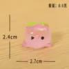 Micro Paisaje Pigüito de Durazno Luminiscente Figuras Lindas Accesorios de Decoración DIY Mini Adornos de Escritorio Pigüito Luminiscente
