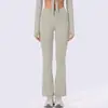 Pantalones de yoga acampanados de secado rápido de nueve puntos para mujer, para figuras petite, adelgazantes y transpirables, leggings deportivos de cintura alta que realzan el trasero