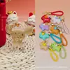 Colgante de oro Puro 999 Hello Kitty, cordón para teléfono con forma de corazón de poni serie Sanrio, regalo promocional de tienda de oro