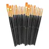 Amazon Transfronterizo Set de 10 Pinceles para Pintura al Óleo Pelo de Nylon Pincel de Contorno para Pintura Acrílica al Óleo Pincel para Pintura a la Acuarela Gouache