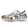 Zapatos de fútbol para niños para hombre y mujer TF de uña rota para niños medianos y grandes Estudiantes de primaria Antideslizantes Resistentes al desgaste Césped Competición Entrenamiento Tenis de fútbol