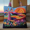 2026 Serie Transfronteriza Nuevo Estilo de Pintura al Óleo Impresión Digital Bolso de Mano de Moda Popular Bolso Tote Acolchado de Hombro Único