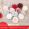 Fornecimento de fábrica enrolado multi-chifre rosa cabeça simulação pe espuma flor segurando buquê caixa de presente DIY flores falsas atacado