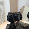 Bolso de Hombro Casual Francés para Mujer Primavera 2025 Nueva Llegada Diamante A Cuadros Cadena Bolso de Mano Bolso de Hombro Moderno Texte