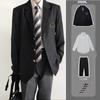 Terno japonês preto ciano dk meninos uniforme terno novo estilo superior campus faculdade estilo terno classe roupas