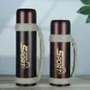 Chaleira Térmica de Grande Capacidade 1200ml Caneca Térmica Chaleira de Água Portátil para Exterior Garrafa Térmica de Aço Inoxidável 304 Garrafa para Água Fervente