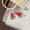 Colgante de Pato de Dibujos Animados Esmaltado en Aleación Pintado a Mano Mini Fruta Cadena para Teléfono Pulsera Pendientes Collar DIY