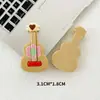 Acessórios de Resina DIY Chaveiro de Cola de Creme Grampo de Cabelo Caseiro Capa de Celular Adesivo para Copo de Água Flor Colorida Guitarra