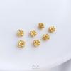 Cor Dourada Fosca 18K Preservação de Cor Fio de Cobre Toray Dupla Face Contas Trevo de Quatro Folhas Contas de Coroa de Telhado Espaçador Acessórios de Contas DIY