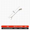 Pinza recogedora de basura alargada herramienta de saneamiento recogedora acero inoxidable pinza recogedora mango largo pinza abrazadera para basura pinza de saneamiento