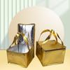 Bolsa de aislamiento para pasteles no tejida, bolsa para refrigerador, paquete de aislamiento personalizado, entrega de papel de aluminio, bolsa portátil personalizada