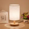 Lámpara de mesa de madera maciza repujada más vendida Caperucita Roja actividad manual para padres e hijos material DIY cubierta de tela transfronteriza luz nocturna de mesita de noche