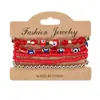 Pulsera de Cuentas de Arroz Coloridas con Borlas Estilo Bohemio Más Vendida en Europa y América Set de 8 Piezas Pulsera Geométrica de Caracola de Playa Marina