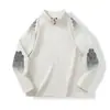 Conhecedor de Tecnologia! Forro de Fleece Fino! Jaqueta de Lã Masculina para Esportes ao Ar Livre Meio Zíper Quente Corta-Vento Tendência Primavera e Outono