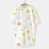 Macacão de bebê verão fino respirável algodão roupa de ar condicionado pijama de bebê manga longa roupa para caiaque escalada recém-nascido Primavera