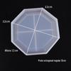 Molde de Resina Cristal DIY Papoula Prato Redondo Hexagonal Decoração de Mesa Ornamento Porta-copos Molde de Silicone