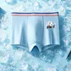 Ropa interior para niños, Malla de seda helada, Nuevo estilo de verano, Delgado Estampado de dibujos animados, Calzoncillos tipo bóxer para niños medianos y grandes, Pantalones cortos de boxeador para estudiantes