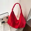 Nova Bolsa Feminina Colorida da Moda, Bolsa Escolar de Lona Vintage de Grande Capacidade para Estudantes, Bolsa de Ombro Simples Colorida