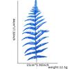 Decoración navideña transfronteriza de oro rosa de 14 cm, hojas de Navidad, adornos para árbol de Navidad, colgante de hoja grande
