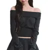 Suéter de punto para mujer, estilo retro, corte holgado, cuello con volantes, estampado de rombos, adecuado para primavera y otoño, con cintura ajustada para crear un efecto adelgazante, perfecto como capa interior o top corto