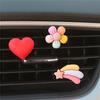 Coreano carro perfume ar condicionado saída de ar pingente carro bonito dos desenhos animados luz aromaterapia criativo bonito casal ornamentos