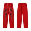 Exportación Transfronteriza Nueva Marca de Moda Europea y Americana Hellstar Hellstar Pantalones Casuales Lavados en Negro con Estampado y Desgastados para Hombre