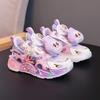 Zapatos Luminosos para Niñas Zapatos Deportivos 2025 Otoño Nuevos Lindos Dibujos Animados Zapatos de Princesa Transpirables para Niños Zapatos Casuales para Correr