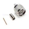 Conector RF de alta calidad N-C-J3 tipo N macho conector de antena crimpado 50-3 para RG58