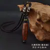Colar de contas celestiais de nove olhos do Xizang pingente de ágata vintage masculino contas de Buda para casal corrente de suéter longa pingente versátil