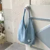 Bolsa de Estrella de Mar Tejido Perezoso Estilo Coreano Bolsa de Atmósfera Suave Gran Capacidad Tejida Vacaciones Hueca Versátil Bolsa de Punto