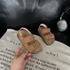 Sandalias de Corcho para Niños Estilo Coreano Verano 2025 Retro Zapatos de Playa Abiertos para Niñas Zapatos Birkenstock de Suela Suave para Niños Antideslizantes