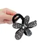 Luxo Leve Strass Elegante Flor Presilha de Tubarão Pérola de Imitação Moda Presilha de Agarre Sentido Avançado Parte de Trás da Cabeça Cabelo Acessórios de Cabelo Grampo de Cabelo