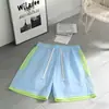 Shorts de Secagem Rápida para Meninos, Estilo Fino de Verão, Shorts Esportivos Juvenis, Marca Americana Tendência, Roupa Externa Casual Solta, Shorts de Cinco Pontos