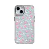 Padrão floral rosa, adequado para capa macia de iPhone 17 Pro Max, Apple 16 Pro com abertura grande, série 15, à prova de quedas