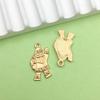 1 novo estilo pingando óleo kc ouro série natalina pingente pingente diy pulseira colar acessórios