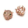 Joias Europeias e Americanas Feitas à Mão DIY Pulseira Colar de Cobre com Zircônia Inlaid Acessórios para Joias Pingente Venda Direta de Fábrica no Atacado