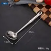 Colher de Sopa de Aço Inoxidável Colher Doméstica de Cozinha Cabo para Pendurar Cabo Longo Colher para Panela Quente Escorredor Cozinhando Sopa Concha Atacado
