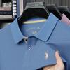 Diseñado Especialmente para Cross-Border Classy Paul Camisa Polo 100% Algodón para Hombre Camiseta de Verano de Manga Corta Solapa Logo de Caballo Bordado 3