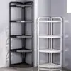 Prateleira de Armazenamento para Banheiro, Prateleira Triangular de Armazenamento de Múltiplas Camadas de Chão, Armazenamento para Vaso Sanitário, Prateleira para Lavatório de Banheiro
