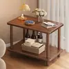 Mesa de centro de madera maciza sala de estar mesa de centro para el hogar preparación de té balcón de apartamento pequeño mesa de centro mesa para tomar té mesa auxiliar pequeña integrada mesa baja