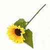 Girasol Artificial de Tallo Único al por Mayor Transfronterizo para Boda, Hogar, Decoración de Hotel, Arreglo de Paisaje Exterior y Arreglo Floral