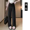 En stock Pantalones de Verano 2025 para Mujeres Embarazadas Nuevos de Cintura Baja de Seda de Hielo Pantalones Yamamoto Casuales de Pierna Ancha de Algodón y Cáñamo Pantalones Casuales