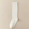 Meias 3/4 Cinzas para Mulheres, Estilo Ballet, Novas Meias de Compressão para Afinar as Pernas, Estilo Slouch para Primavera e Outono, Meias de Algodão Puro Cor Café para Mulheres