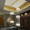Novo lustre de teto para escada 2022 flor de lótus criativo minimalista apartamento loft duplex oco villa sala de estar lustre longo