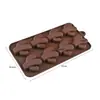 Molde de Silicone para Chocolate Desenho Animado Multiestilo Transfronteiriço Números e Letras Molde de Assar DIY Molde para Fudge Cubo de Gelo
