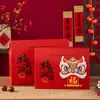 2026 Caja de Regalo Roja de Año Nuevo Festival de Primavera Portátil Caja de Embalaje para Productos de Año Nuevo Caja de Regalo de Especialidad Local Caja Vacía Venta al por Mayor