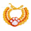 Bufanda para Mascotas Gato Perro Lindo Cuello Tejido Múltiples Dibujos Animados Calentador de Cuello Anti-Ahogo Ropa para Perros