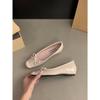 Sapatos de Salto Pequeno Vermelhos Estilo Francês para Mulheres, Primavera e Outono 2026 Verão Laço Sapatilhas Delicadas para Noite